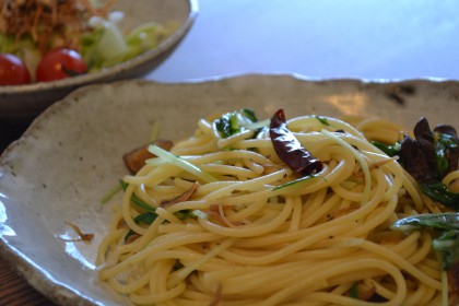 ペペロンチーノ　乾燥スライスにんにく　レシピ